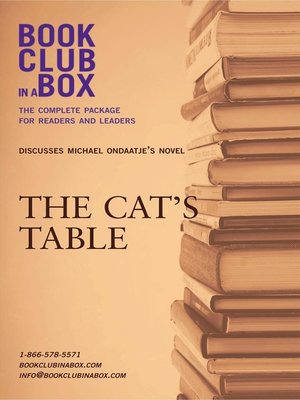 cover image of Bookclub-in-a-Box Discusses the Cat's Table, by Michael Ondaatje